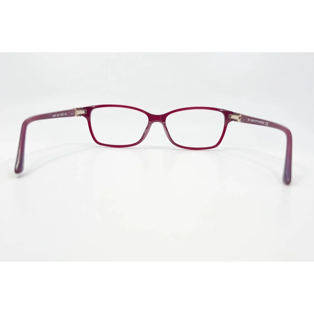 Saks Fifth Avenue Eyeglasses Womens Burgundy 286 0EGT 135 Full Rim Frame 135mm